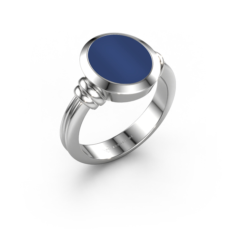 Bild von Siegelring Brenda 2 950 Platin Lapislazuli 12x10 mm