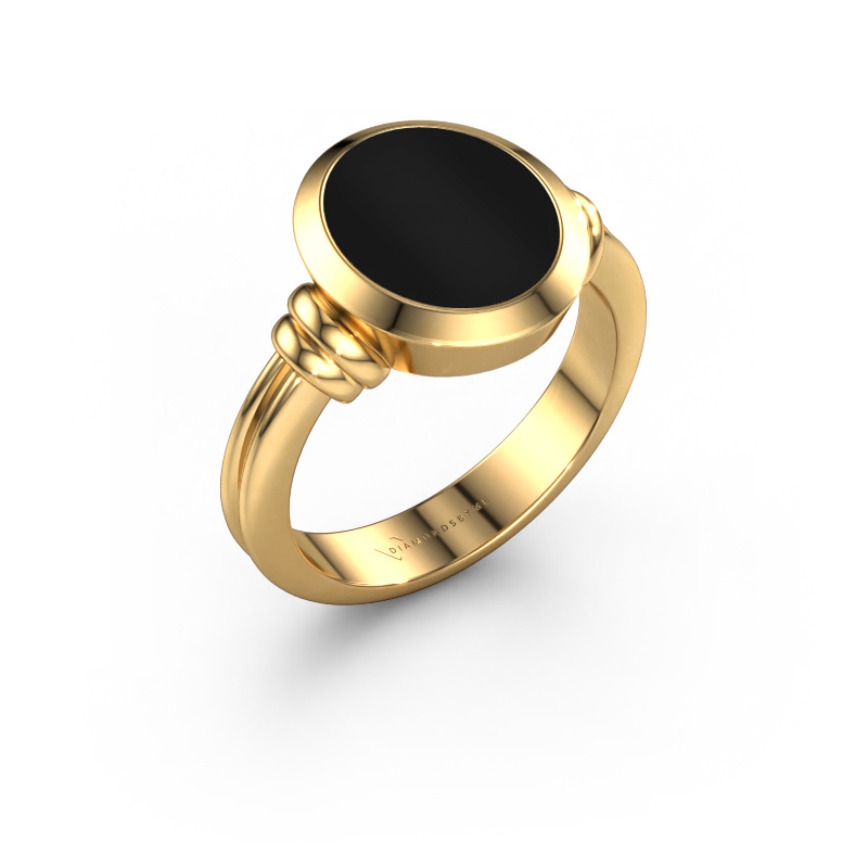Image of Signet ring Brenda 2 585 gold Onyx 12x10 mm