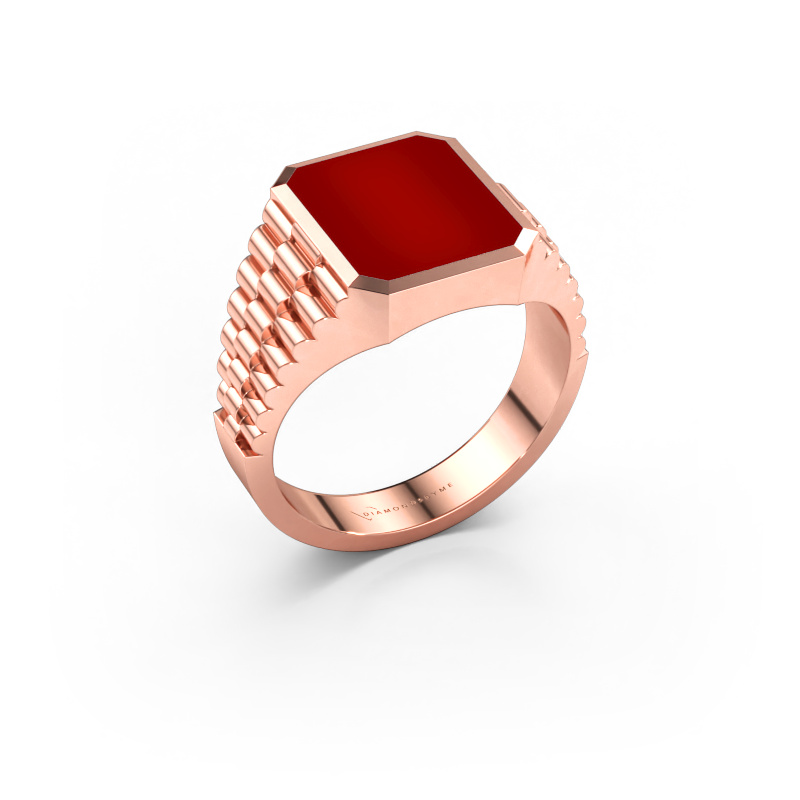 Bild av Signetring Brent 2 585 roséguld Karneol 12x10 mm
