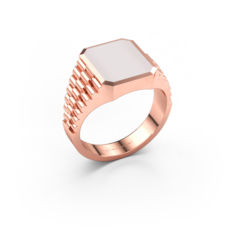 Bild av Signetring Brent 2 585 roséguld Röd sardonyx 12x10 mm