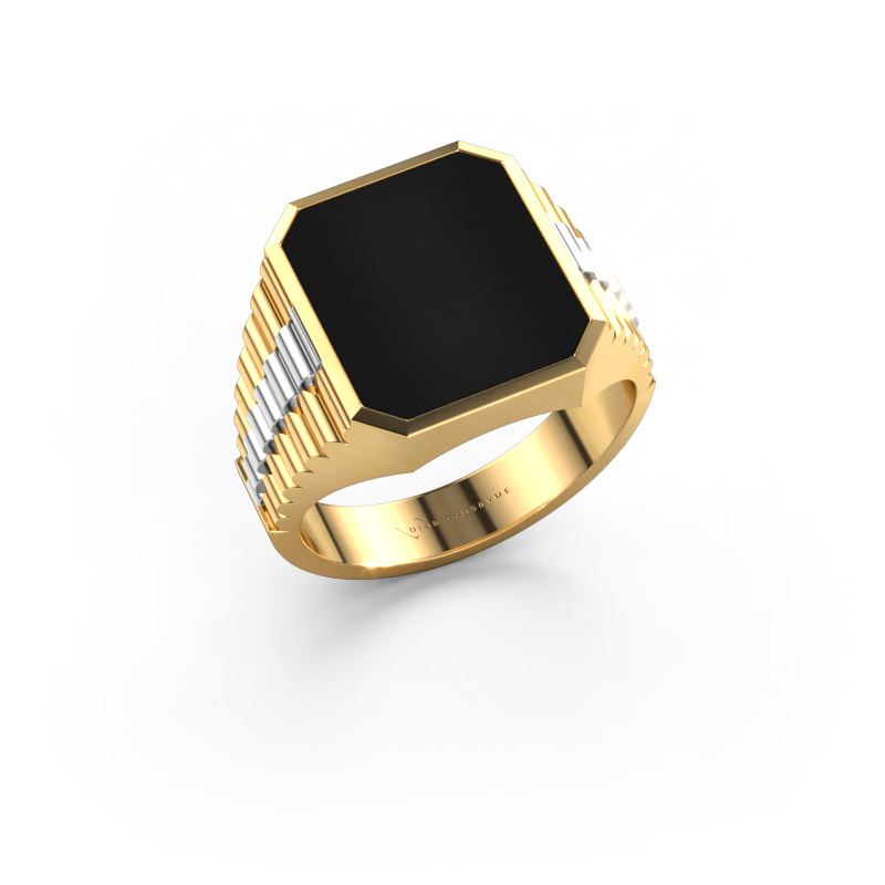 Bild von Siegelring Brent 3 585 Gold Onyx 14x12 mm