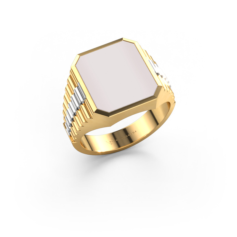 Bild von Siegelring Brent 3 585 Gold Rot Lagenstein 14x12 mm