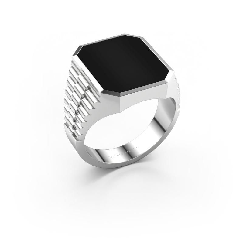 Bild von Siegelring Brent 4 585 Weißgold Onyx 16x13 mm