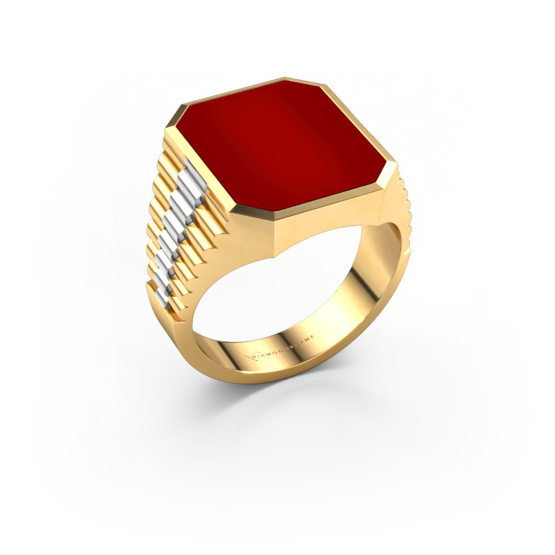 Bild von Siegelring Brent 4 585 Gold Karneol 16x13 mm