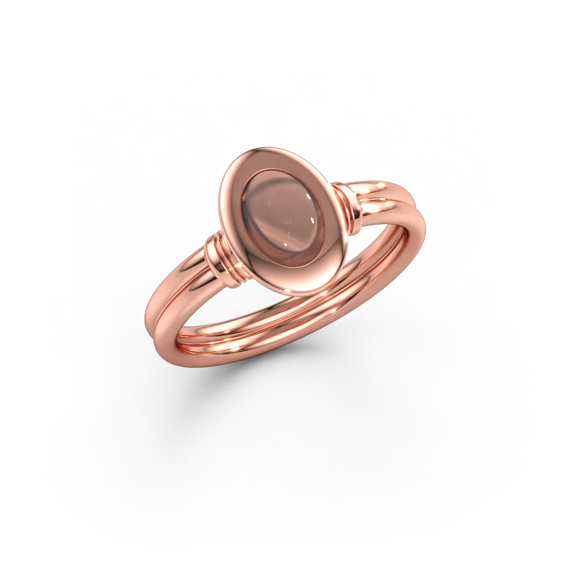 Bild av Ring Brittni 585 roséguld Rökkvarts 7x5 mm