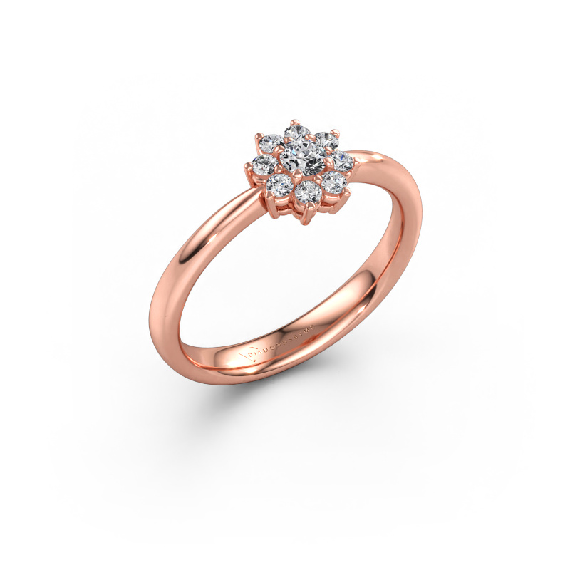 Bild av Förlovningsring Camille 1 585 roséguld Diamant 0.26 crt