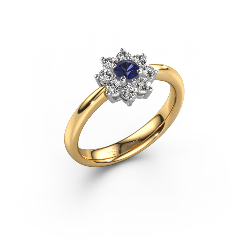 Image of Engagement ring Camille 1 585 gold Sapphire 3.4 mm