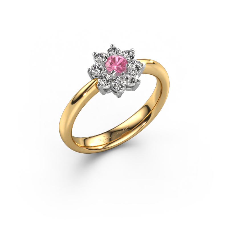 Bild von Verlobungsring Camille 1 585 Gold Pink Saphir 3.4 mm