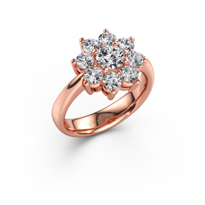 Immagine di Anello di fidanzamento Camille 1 585 oro rosa Diamante lab grown 1.46 crt