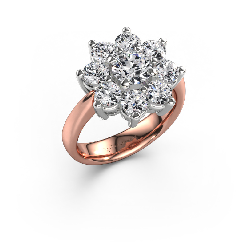 Image de Bague de fiançailles Camille 1 585 or rose Diamant synthétique 2.30 crt