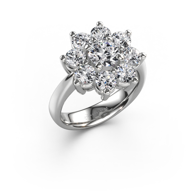 Image of Engagement ring Camille 1 585 white gold Diamond 2.30 crt