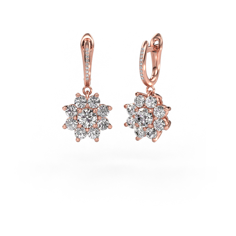 Bild von Ohrhänger Camille 2 585 Roségold Diamant 2.965 crt