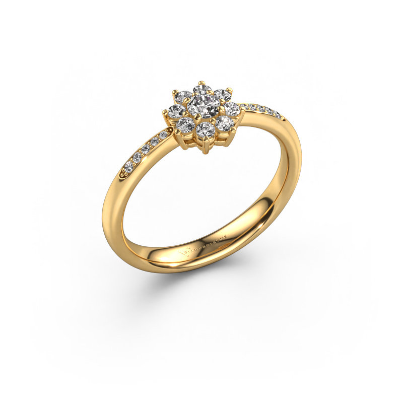 Image of Engagement ring Camille 2 585 gold Diamond 0.275 crt