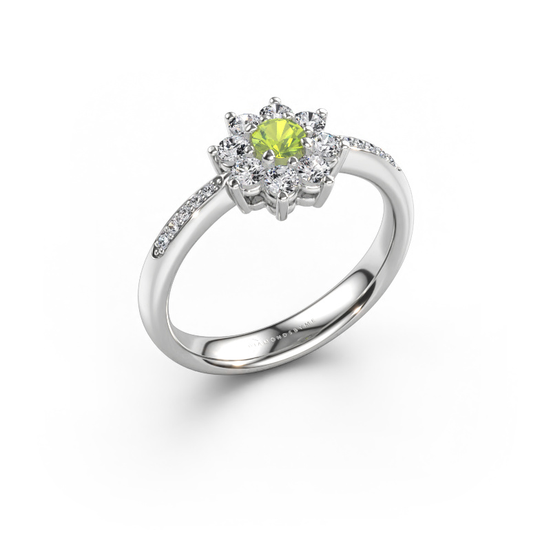 Bild von Verlobungsring Camille 2 585 Weißgold Peridot 3.4 mm
