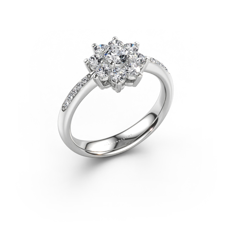 Immagine di Anello di fidanzamento Camille 2 585 oro bianco Diamante lab grown 0.727 crt