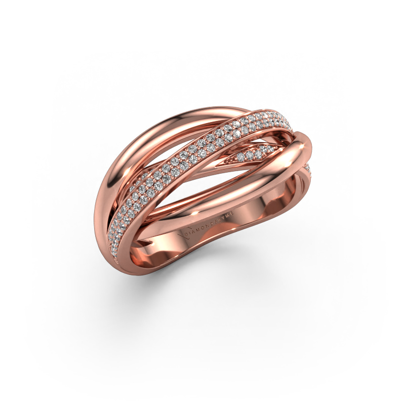 Bild von Ring Candice 585 Roségold Zirkonia 0.8 mm