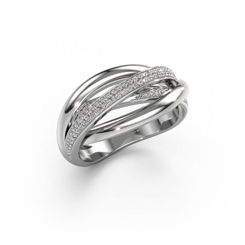 Image of Ring Candice 585 white gold Zirconia 0.8 mm