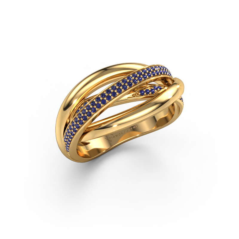 Image of Ring Candice 585 gold Sapphire 0.8 mm