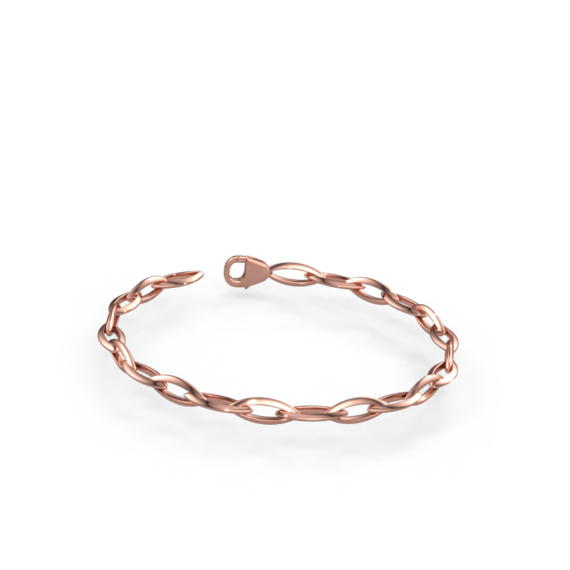 Image of Bracelet Candy 1 6.5 Solid - 585 rose gold