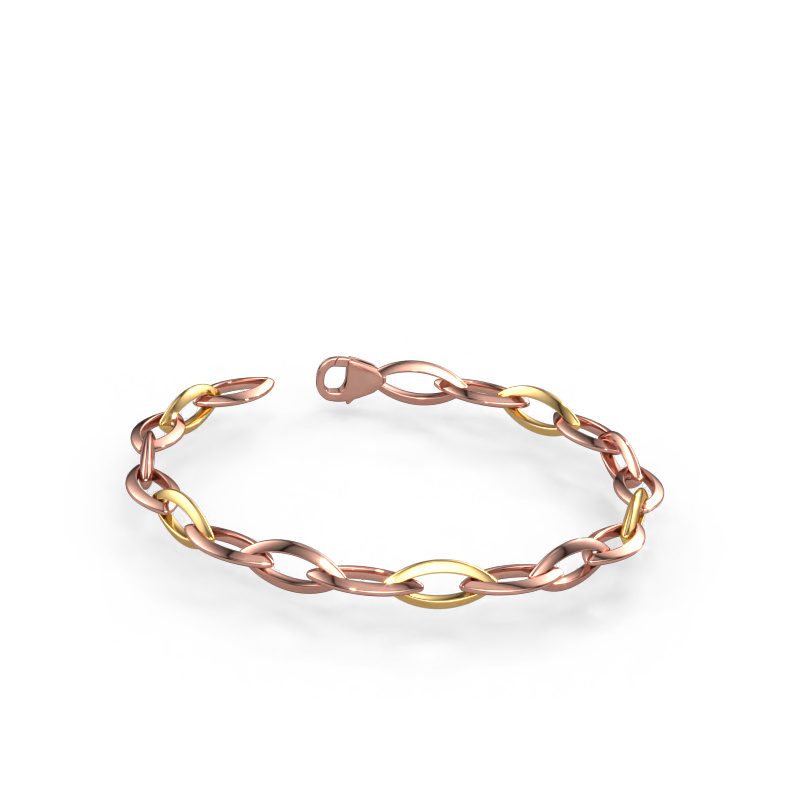 Afbeelding van Armband Candy 1 8.5 Massief - 585 rosé goud