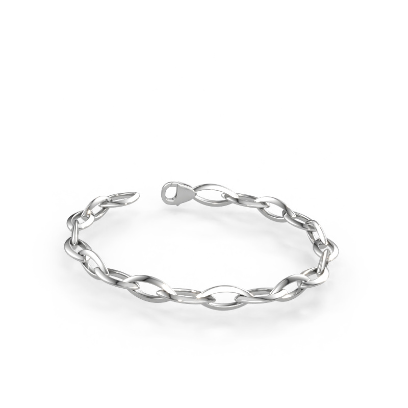 Immagine di Bracciale Candy 1 8.5 Solido - 585 oro bianco