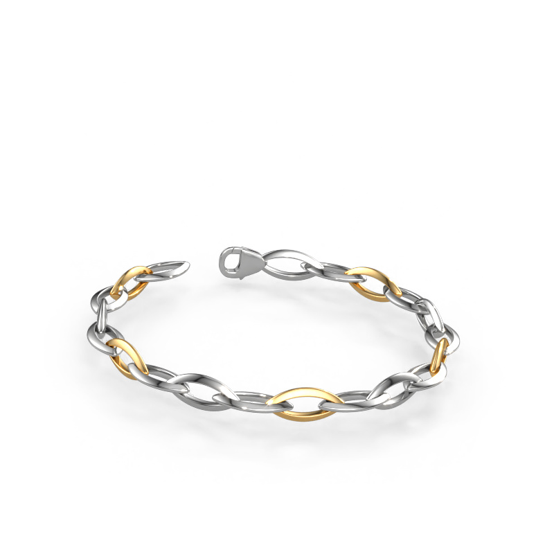 Image of Bracelet Candy 1 8.5 Solid - 585 white gold