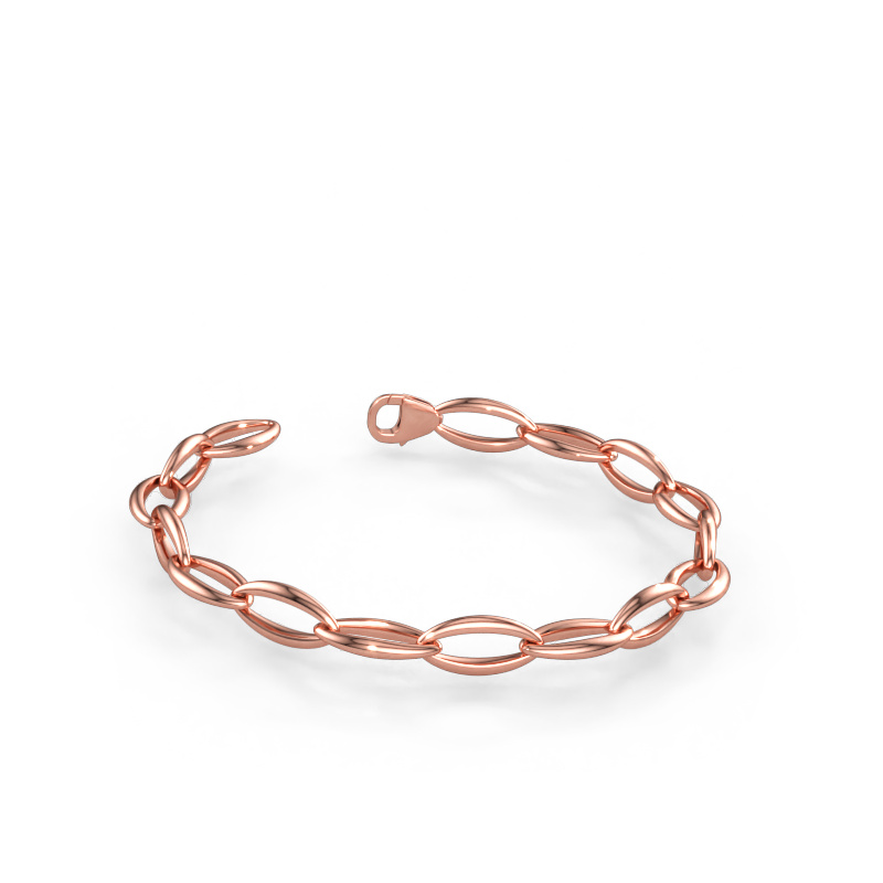 Immagine di Bracciale Candy 2 9 Solido - 585 oro rosa