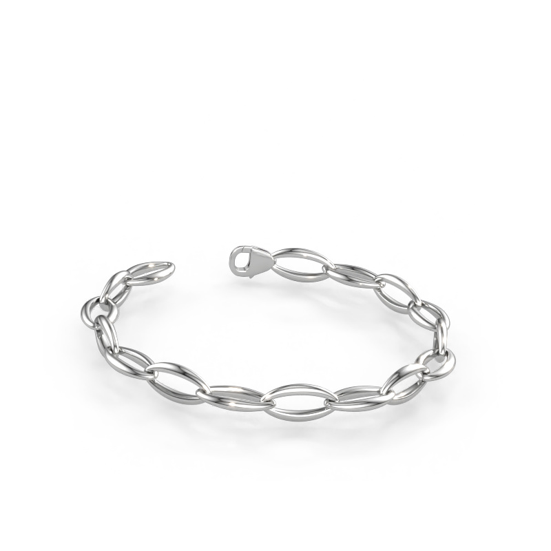 Bild av Armband Candy 2 9 Solid - 585 vitt guld