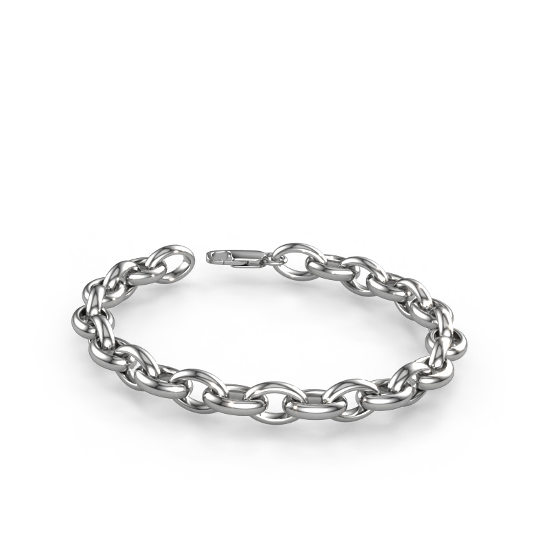 Image of Bracelet Candy 3 10.0 Solid - 585 white gold