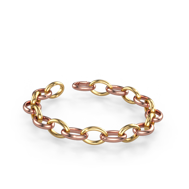 Image of Bracelet Candy 3 13.0 Solid - 585 rose gold