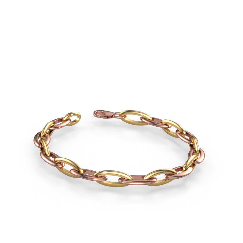 Bild von Armband Candy 4 8.5 Massiv - 585 Roségold