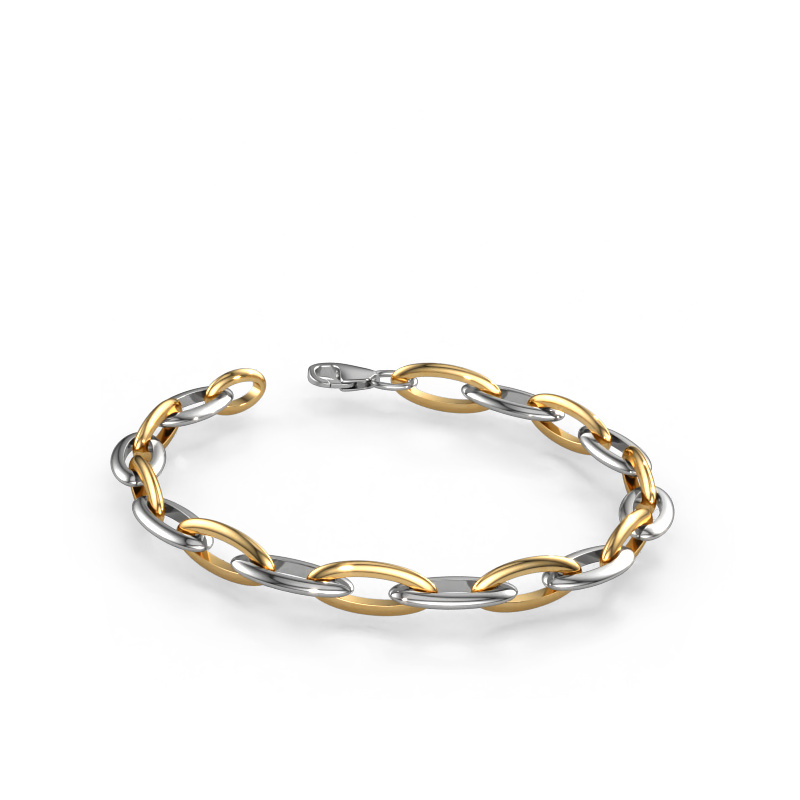 Image of Bracelet Candy 4 8.5 Solid - 585 white gold