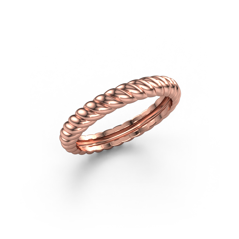 Image of Stackable ring Caren 585 rose gold