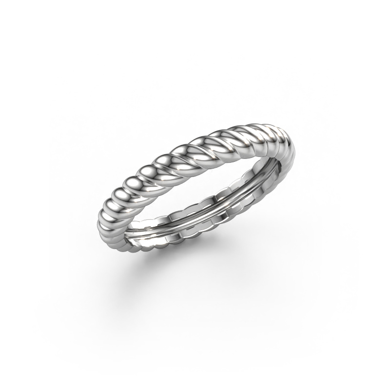 Image of Stackable ring Caren 585 white gold