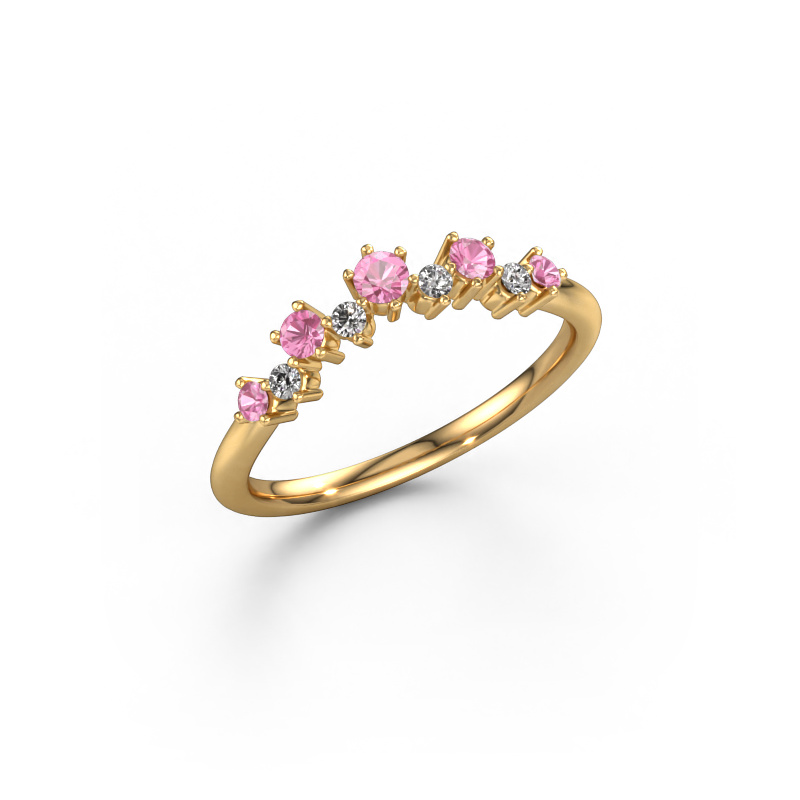 Bild von Vorsteckring Carly A 585 Gold Pink Saphir 2.5 mm