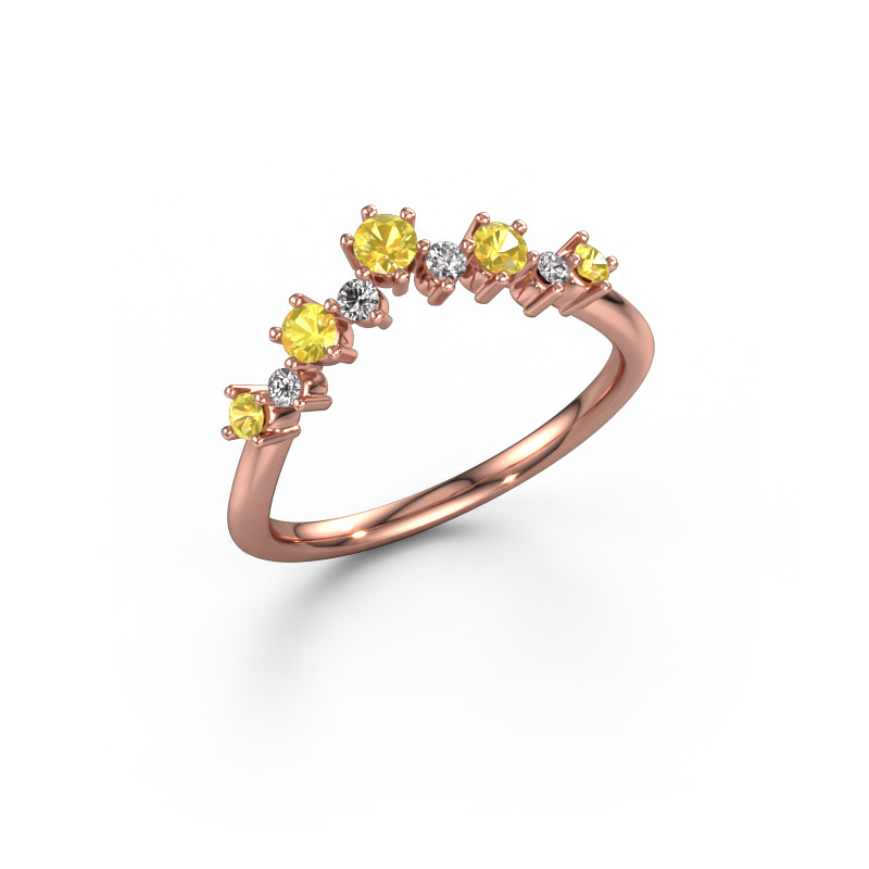 Bild von Vorsteckring Carly B 585 Roségold Gelb Saphir 2.7 mm
