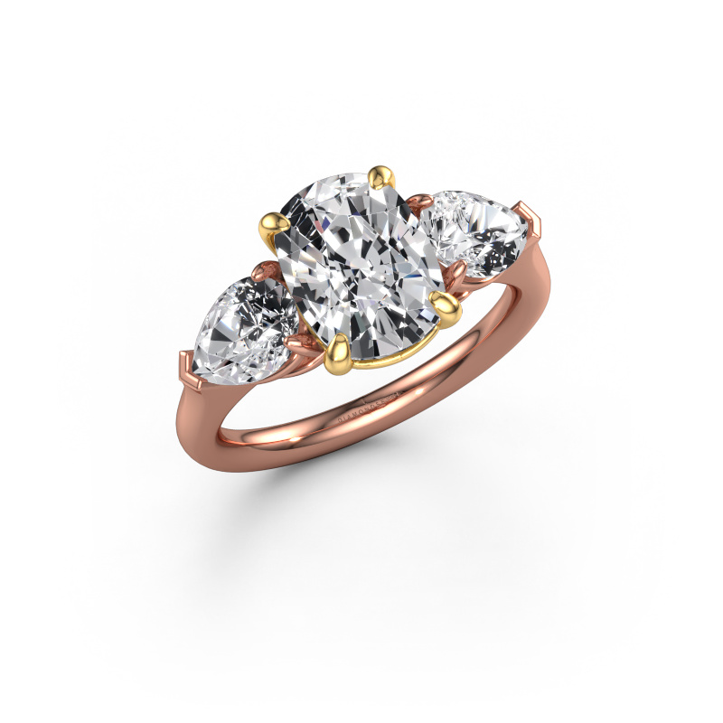 Image of Engagement ring Carma CSH 585 rose gold Lab grown diamond 3.80 crt