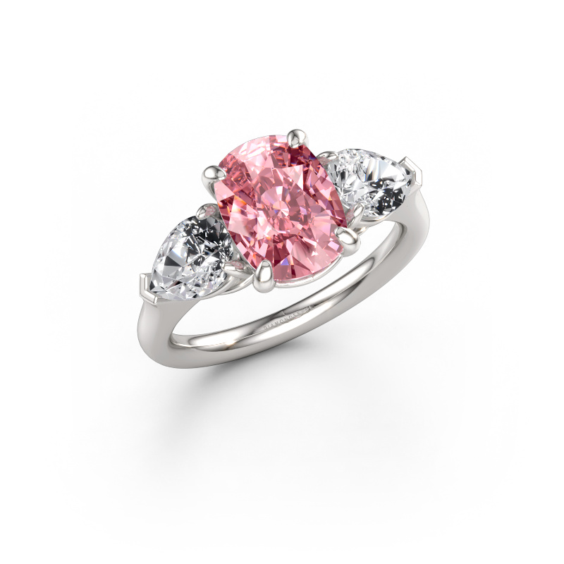 Immagine di Anello di fidanzamento Carma CSH 585 oro bianco Diamante lab grown rosa 9.7x7.2 mm