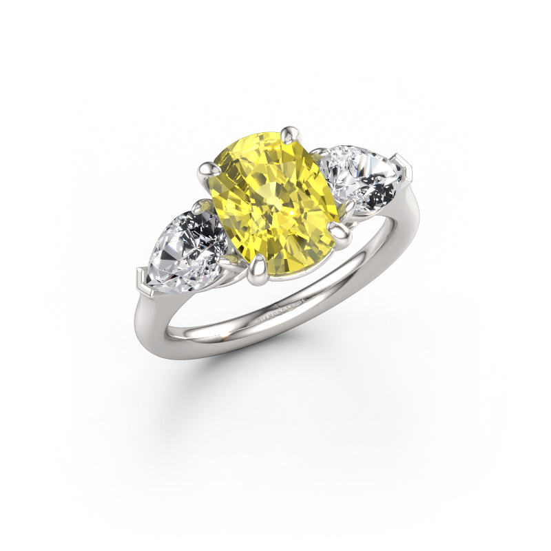 Immagine di Anello di fidanzamento Carma CSH 585 oro bianco Diamante lab grown giallo 9.7x7.2 mm