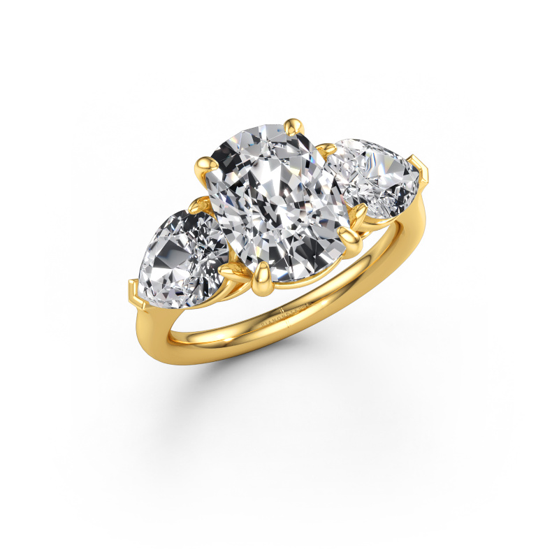 Bild av Förlovningsring Carma CSH 585 gult guld Labbodlad diamant 5.50 crt