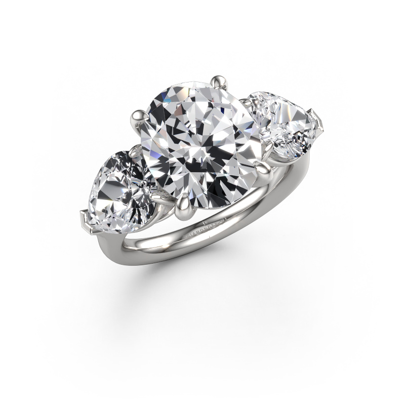 Afbeelding van Verlovingsring Carma OVL 950 platina Lab-grown diamant 8.05 crt