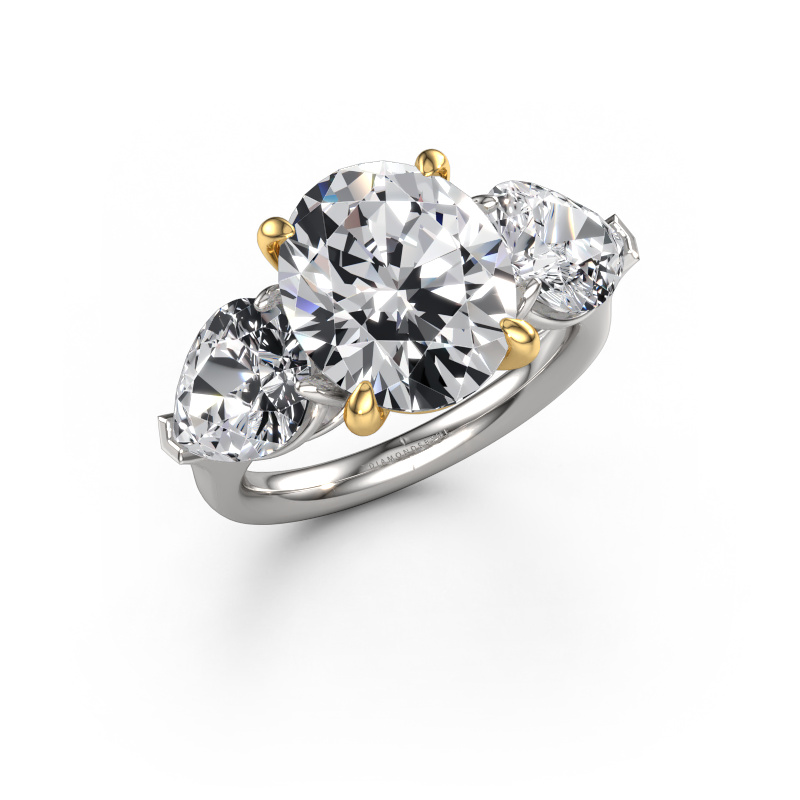 Afbeelding van Verlovingsring Carma OVL 585 Witgoud Lab-grown diamant 8.05 crt