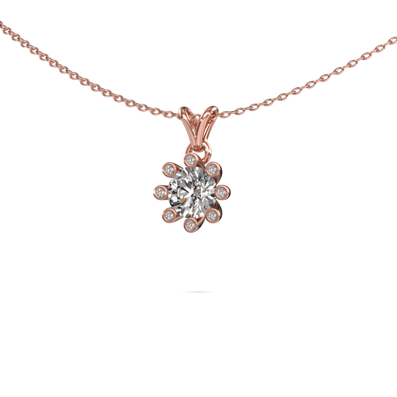 Image of Pendant Carola 3 585 rose gold Zirconia 6 mm