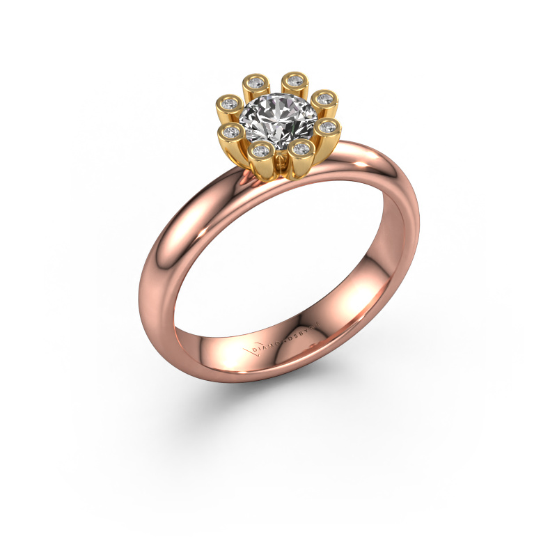 Image of Ring Carola 3 585 rose gold Diamond 0.54 crt