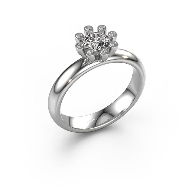 Image of Ring Carola 3 950 platinum Diamond 0.54 crt