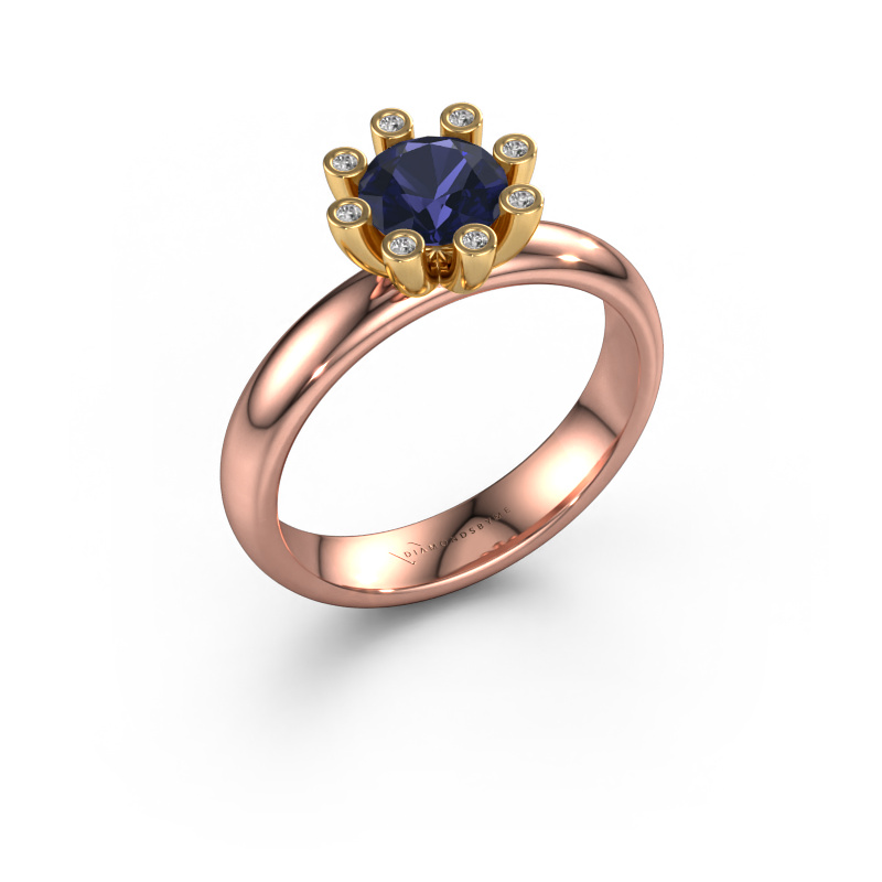 Image of Ring Carola 3 585 rose gold Sapphire 6 mm