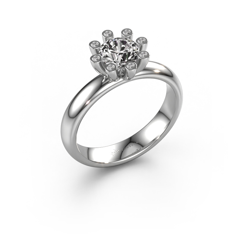 Bild von Ring Carola 3 950 Platin Zirkonia 6 mm