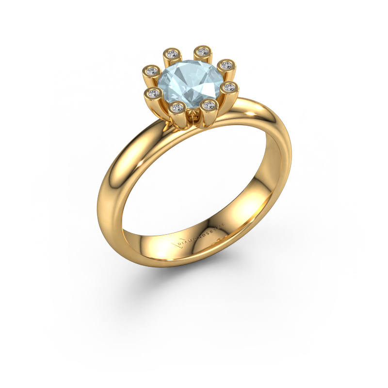 Image of Ring Carola 3 585 gold Aquamarine 6 mm
