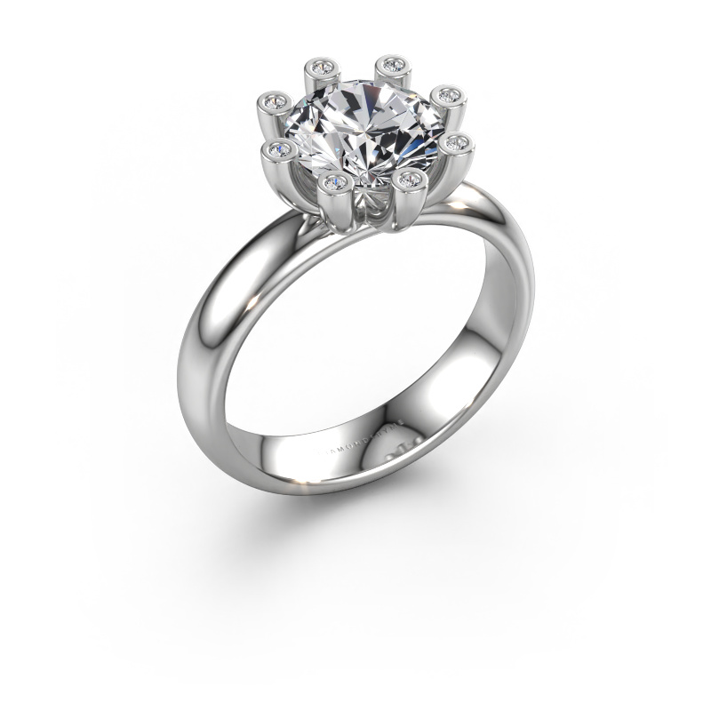 Image de Bague Carola 3 950 platine Diamant 2.04 crt