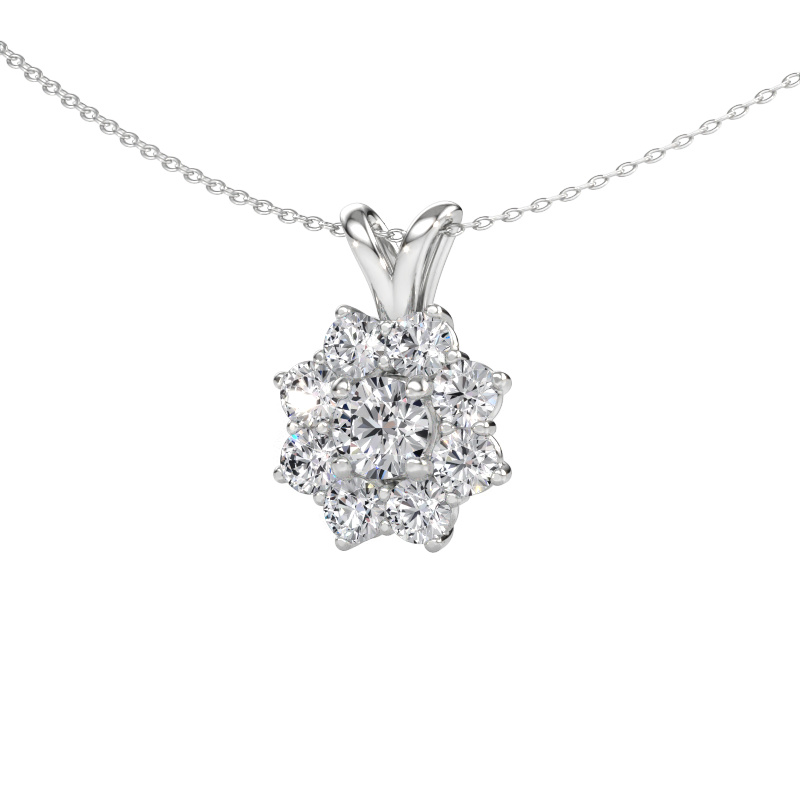 Bild av Hänge Carolyn 585 vitt guld Diamant 2.30 crt